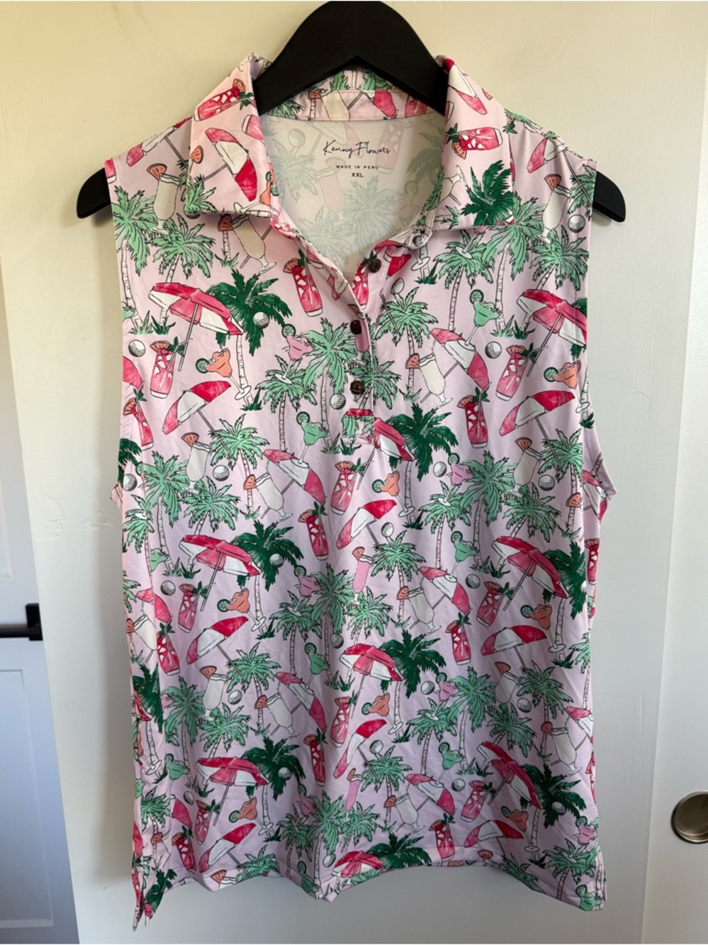 Kenny Flowers THE MASTERS OF LEISURE
Ladies Sleeveless Golf Polo Size XXL